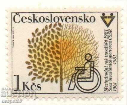 1981. Cehoslovacia. Anul internațional al persoanelor cu handicap.
