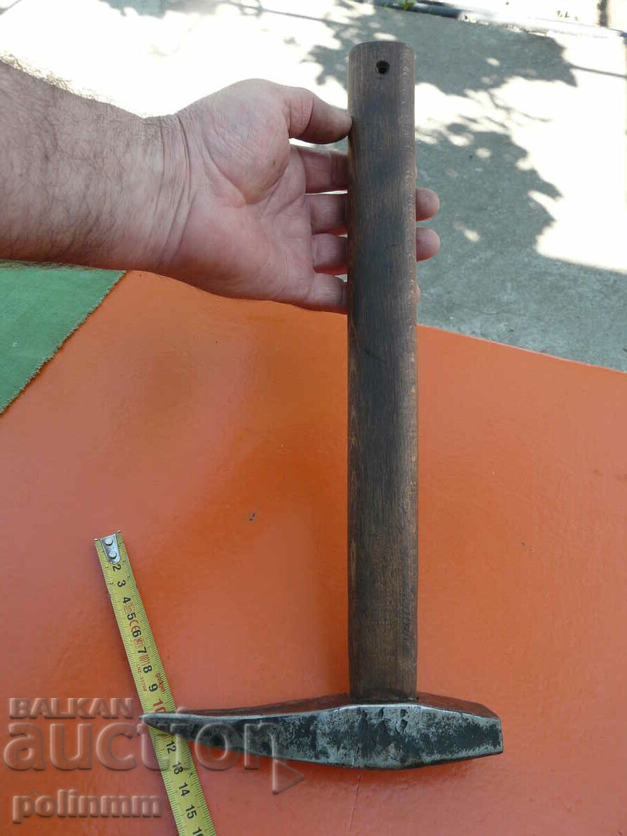 Old forged mason's hammer - 261 - 5