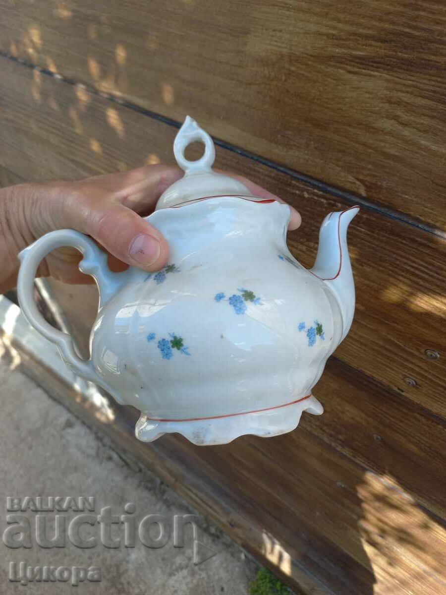 BULGARIAN PORCELAIN BAROQUE KETTLE - 5