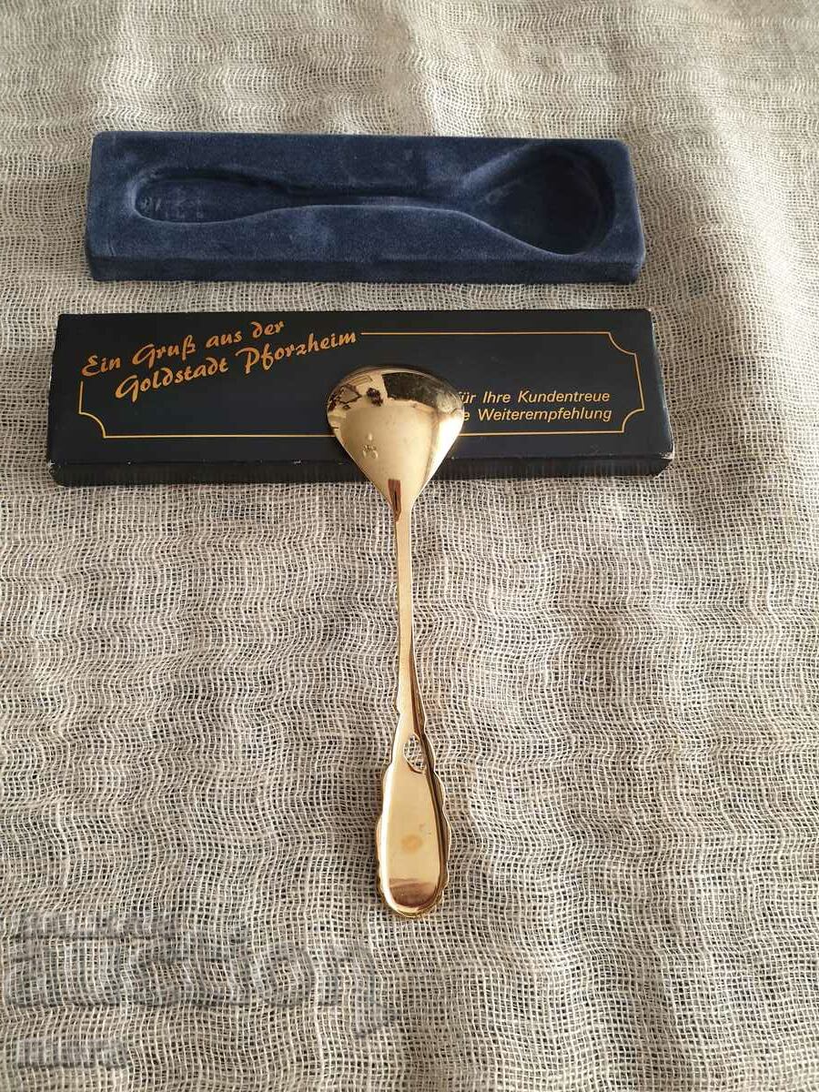 Delivery of Gold-plated advertising spoon Delivery of Gold-plated advertising spoon