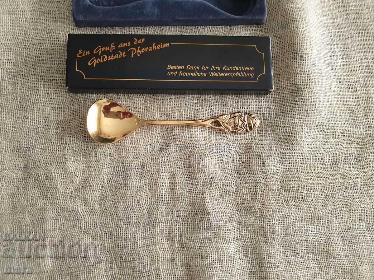 Gold-plated advertising spoon - 5 Gold-plated advertising spoon - 5