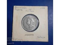 Dominican Republic 25 centavos 1961