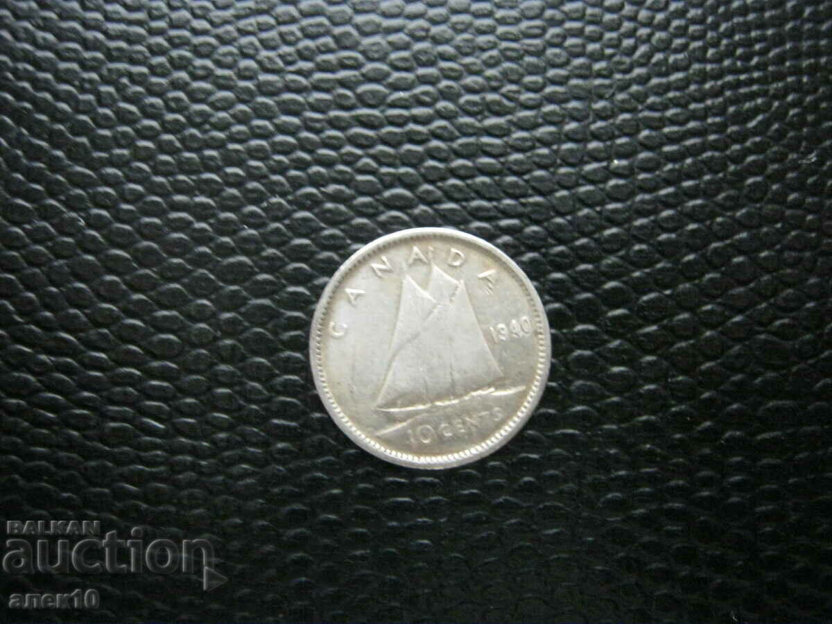 Canada 10 cenți 1940