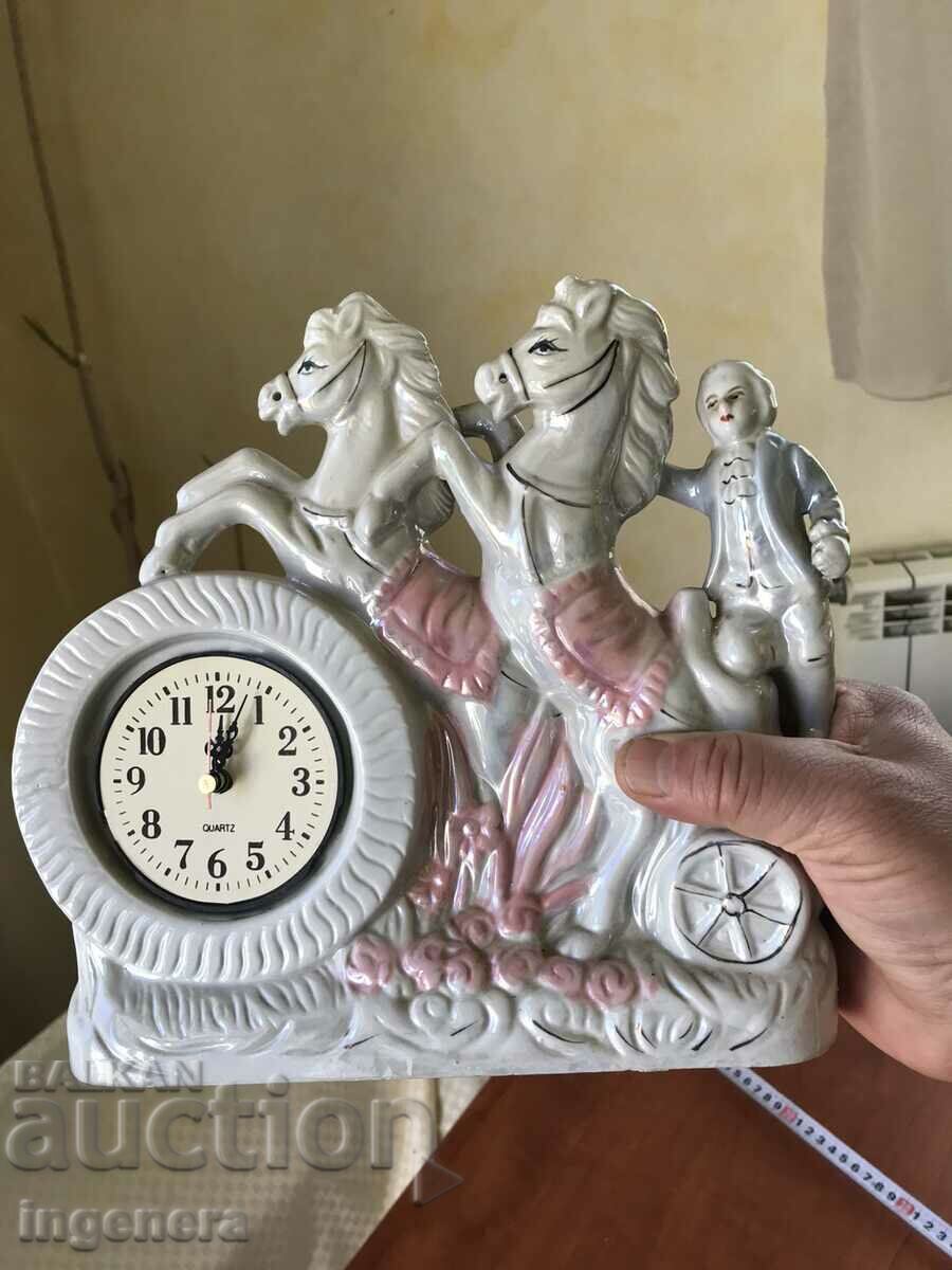 Delivery of PORCELAIN STATUETTE FIGURE CLOCK Delivery of PORCELAIN STATUETTE FIGURE CLOCK