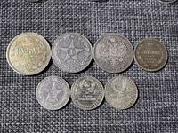 Πολλά ρωσικά ασημένια νομίσματα