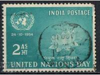 1954. India. Ziua Națiunilor Unite.