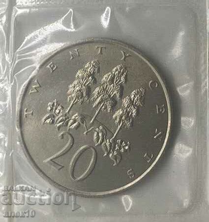 Ямайка  20  цент  1969