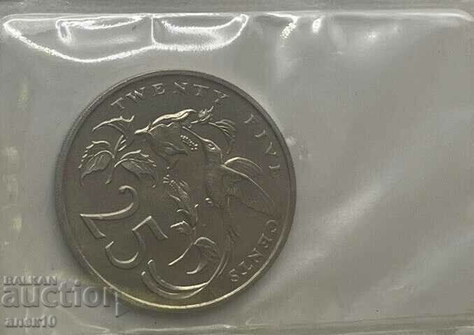 Ямайка  25  цент  1969