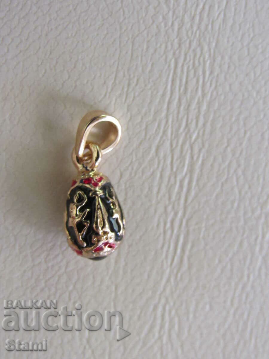 Fine women's Fabergé Egg pendant necklace, new with price 26.00 BGN | € 13.29