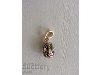 Colier cu pandantiv Fabergé Egg de damă, nou