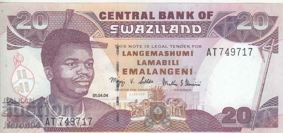 20 emalangeni 2004, Swaziland