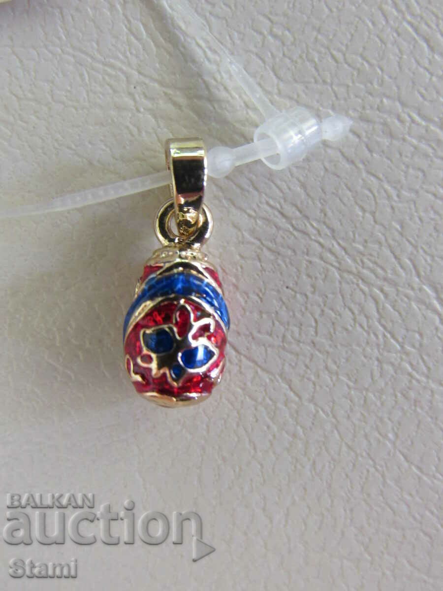 Fine women's Fabergé Egg pendant necklace, new - 5