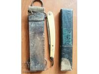 vintage collectible puma razor with belt and case