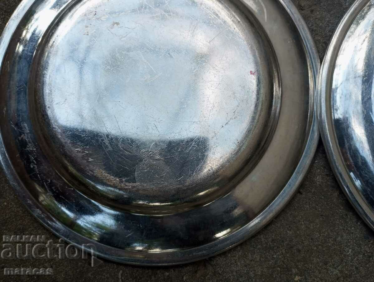 Auction Deep silver plates Auction Deep silver plates
