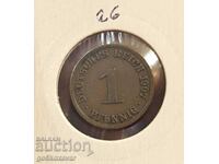 Germany 1 pfennig 1907 A