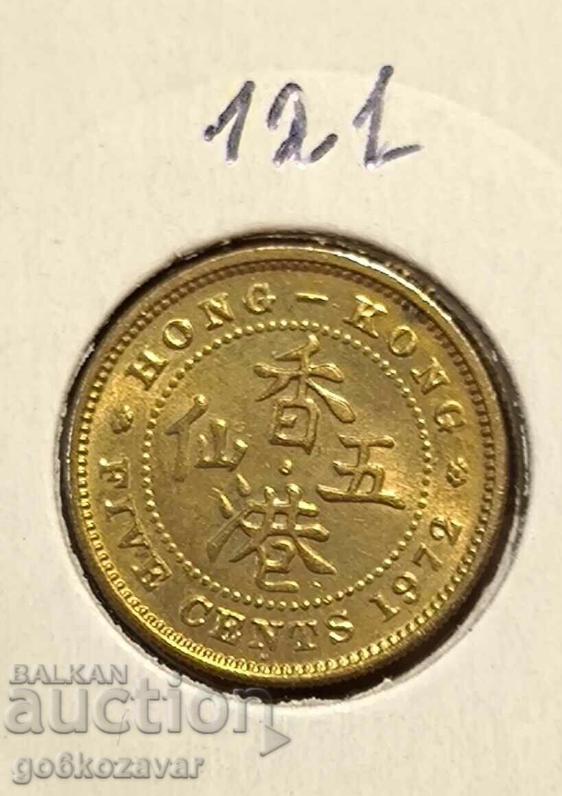 Хонг Конг 5 цента 1972г  UNC