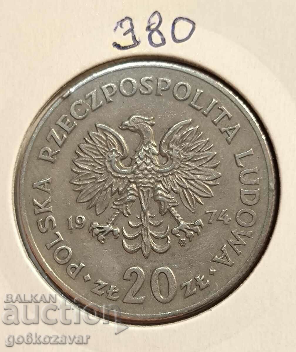 Poland 20 zlotys 1976