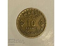 Мароко 10 франка  / Morocco 10 francs 1952