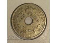 Africa de Vest 1 penny / Africa de Vest Britanică 1 penny 1908
