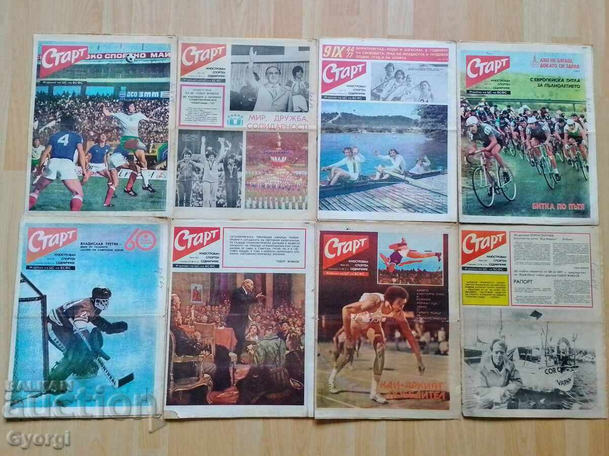 8 issues of START newspaper from 1977