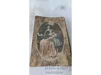Пощенска картичка Силистра Жена и младо момиче 1910