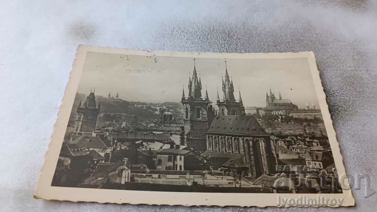 Пощенска картичка Praha Burg Hradcany 1947