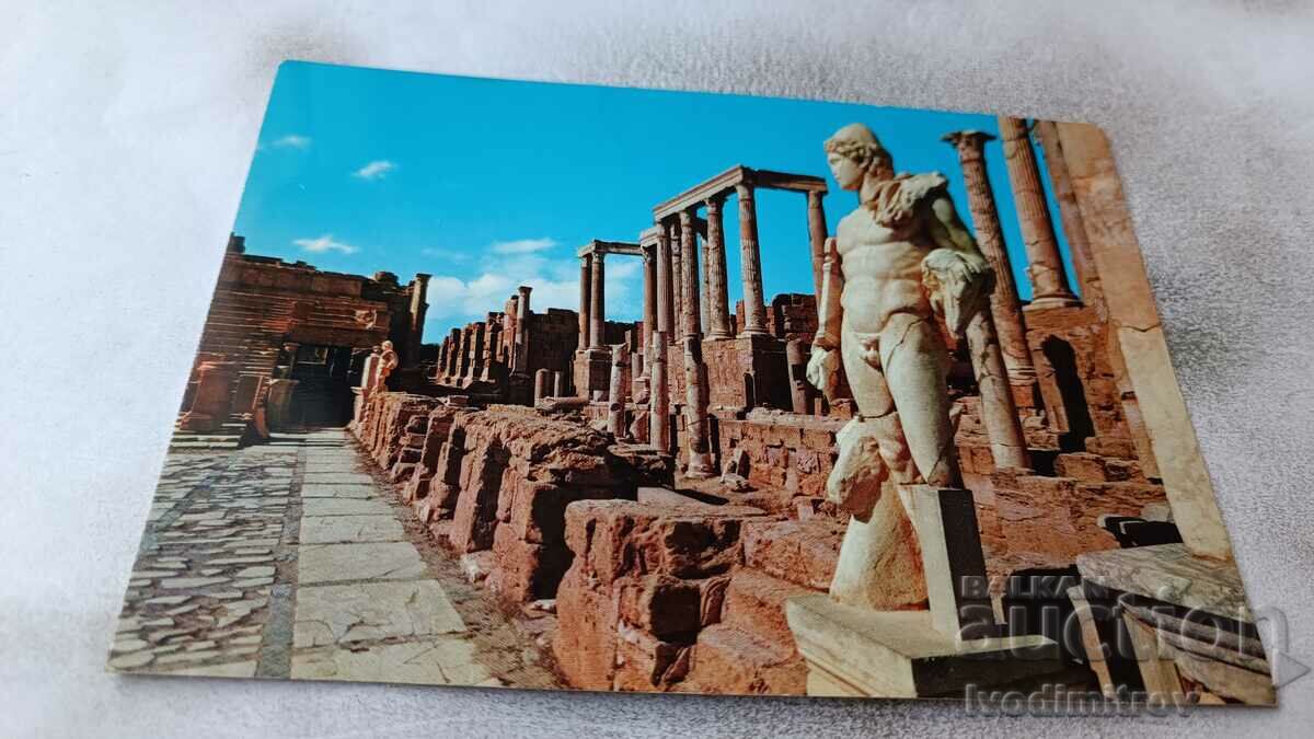 Пощенска картичка Leptis Magna Theatre's Stage