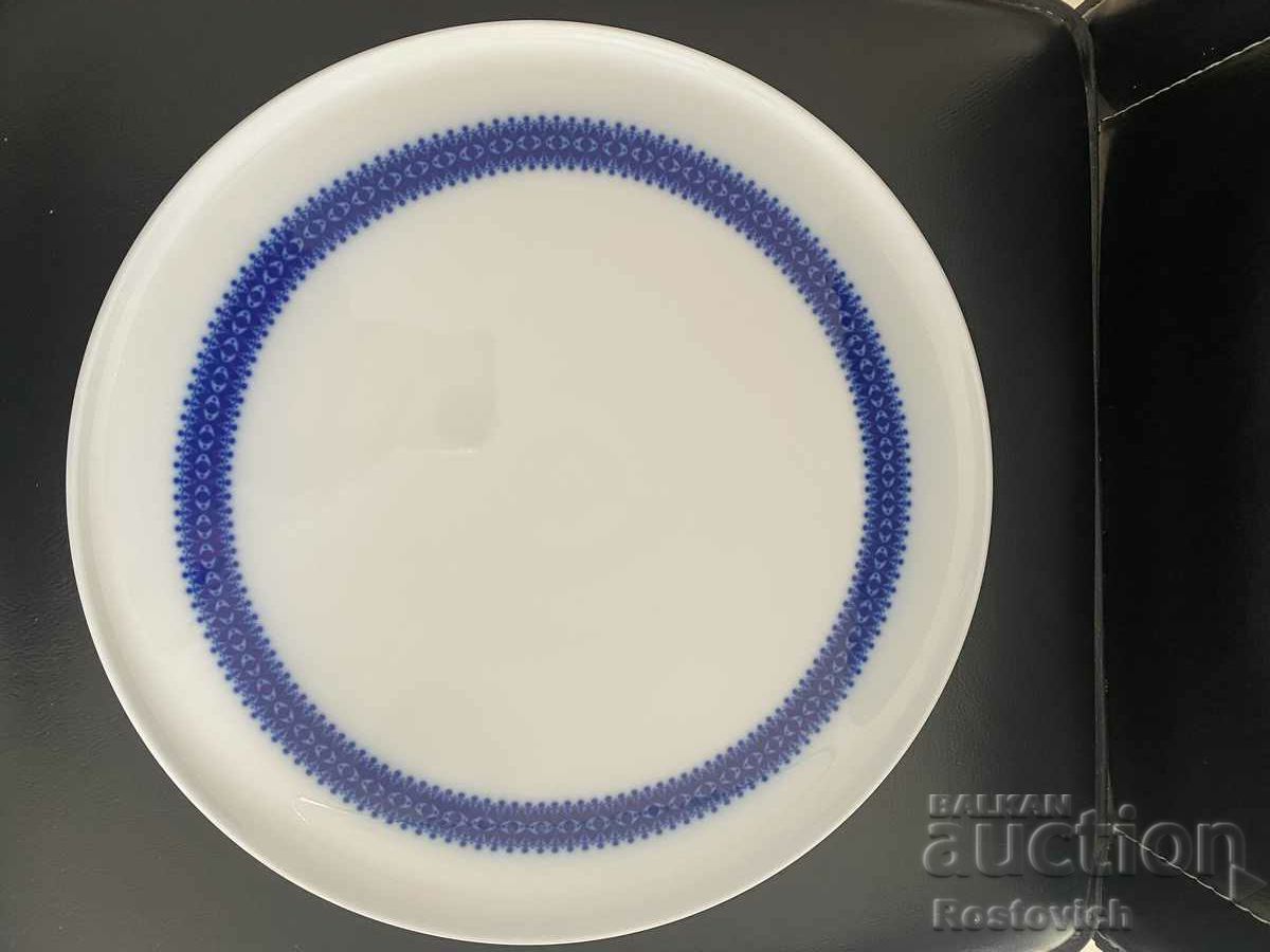"Thomas" serving plate, porcelain, cobalt. Germany. 1970