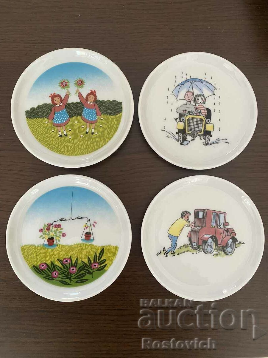 Rosette saucers « Fürstenberg », Germany. 1970