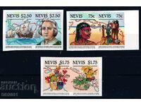 Nevis 1986 - Columbus Ships Neperforated MNH