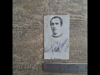 Bozil Kolev CSKA Fotbalist autograf din anii 70