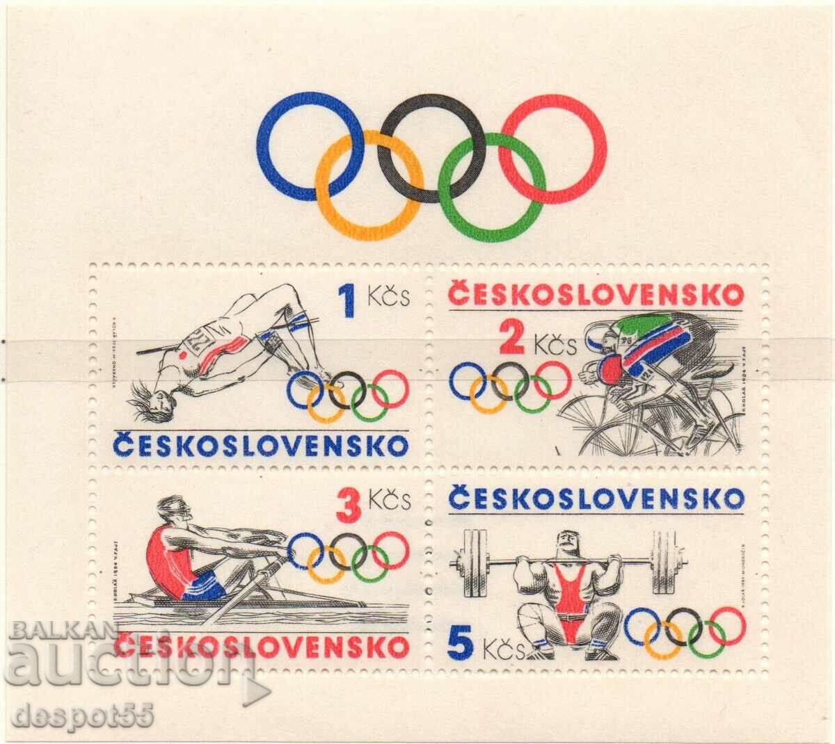 1984. Cehoslovacia. Jocurile Olimpice, Los Angeles. Bloc.