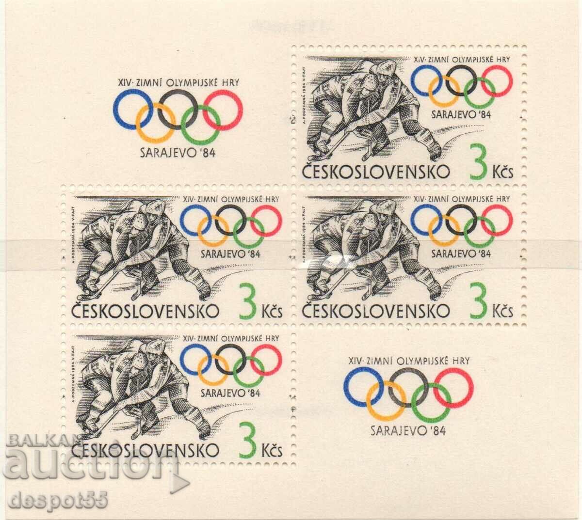 1984. Τσεχοσλοβακία. Χειμερινοί Ολυμπιακοί Αγώνες, Σεράγεβο. ΟΙΚΟΔΟΜΙΚΟ ΤΕΤΡΑΓΩΝΟ.