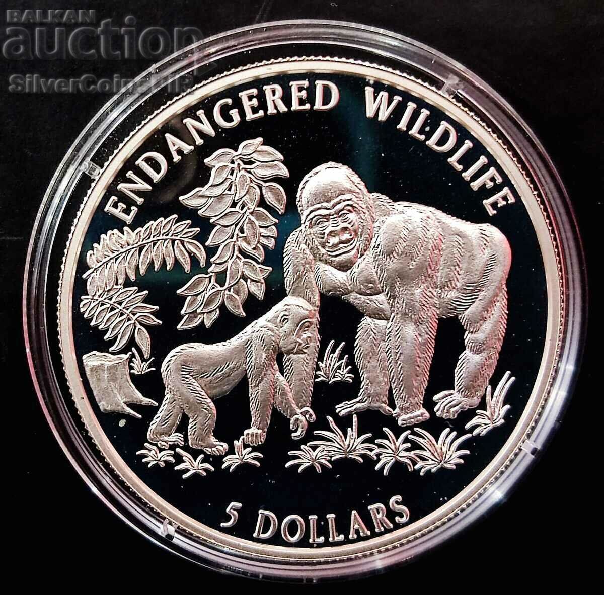 Silver 5 Dollar Gorilla 1996 Animals Animals