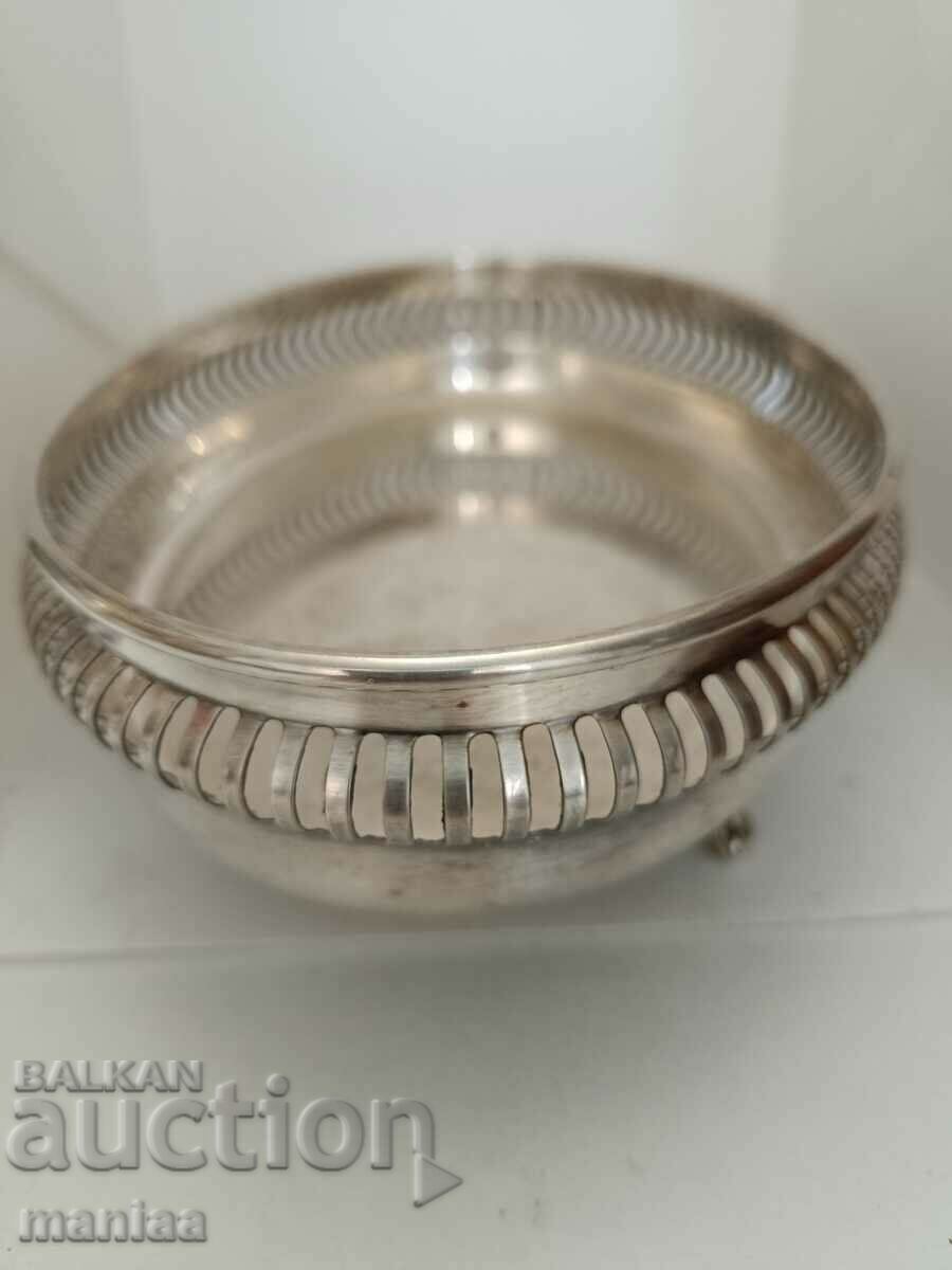 Delivery of Large Italian silver fruit bowl Delivery of Large Italian silver fruit bowl