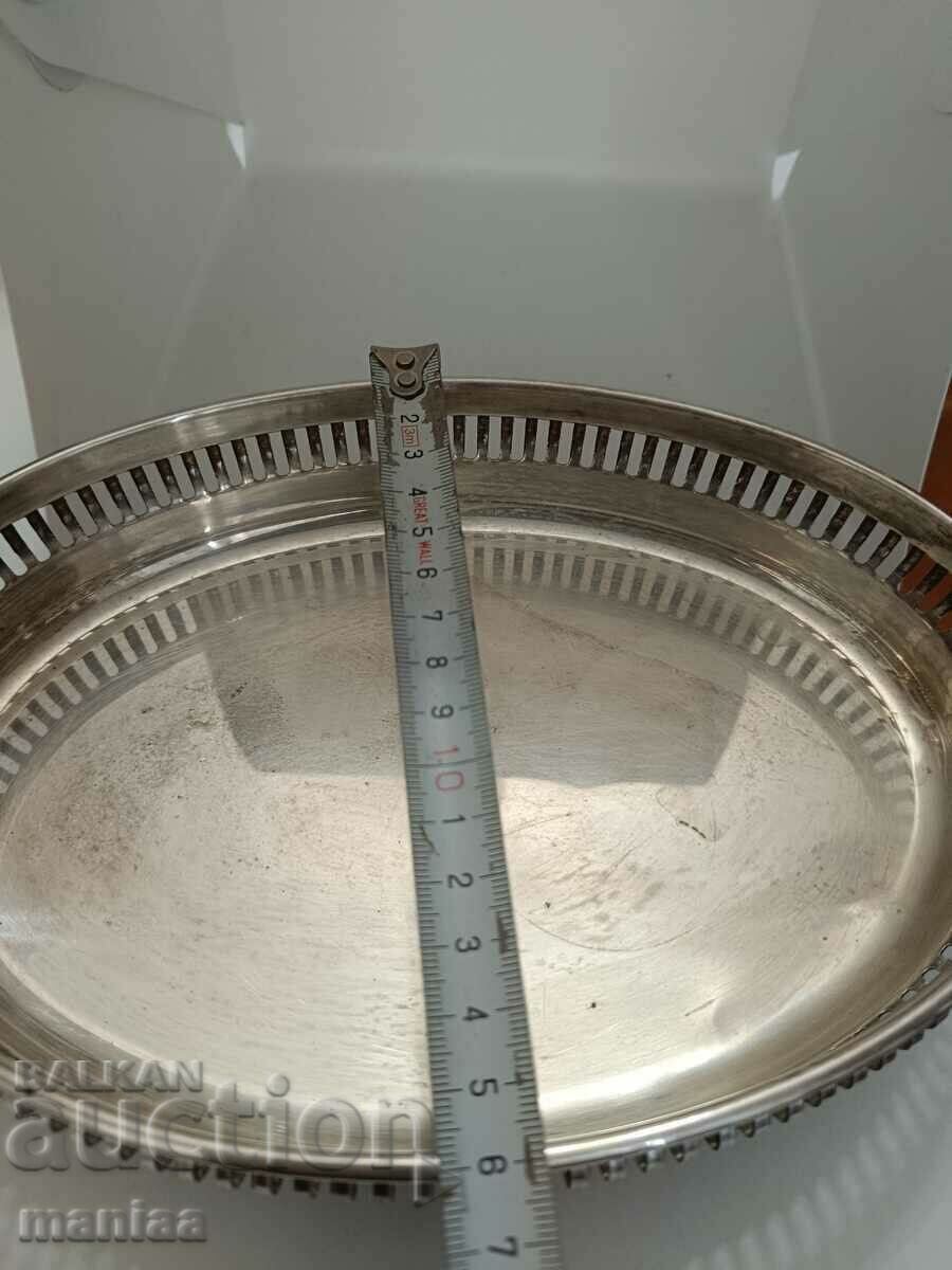 Large Italian silver fruit bowl - 5 Large Italian silver fruit bowl - 5