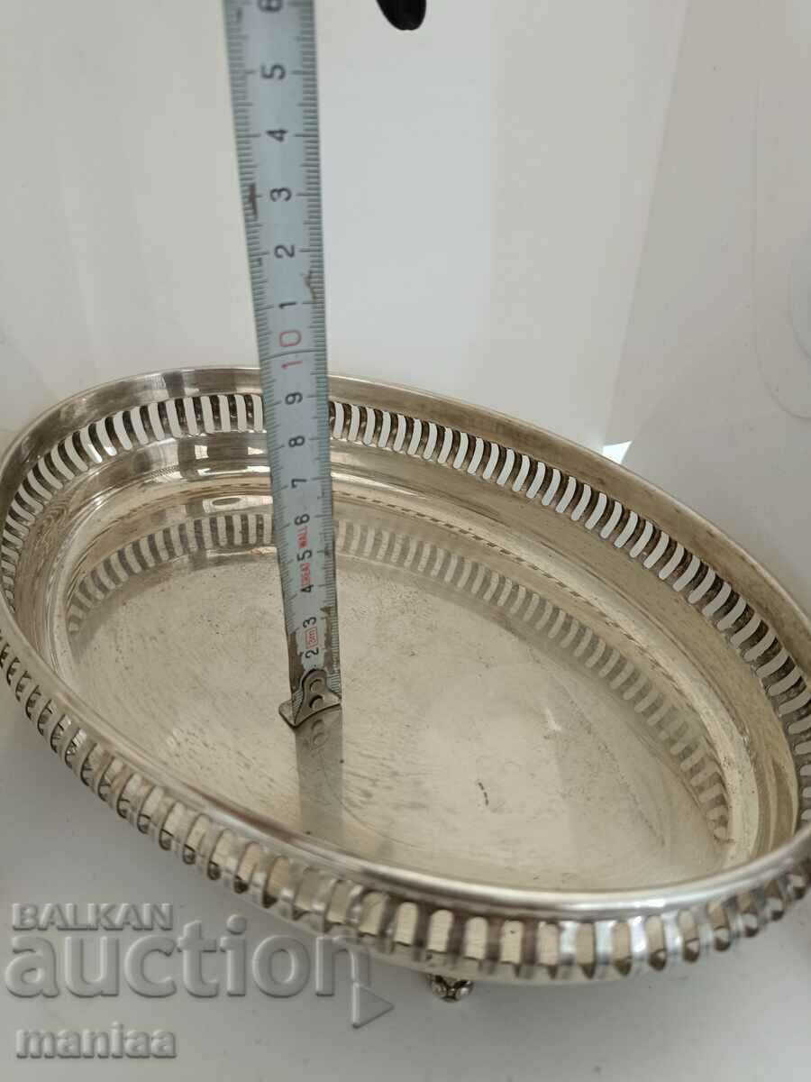 Large Italian silver fruit bowl - 6 Large Italian silver fruit bowl - 6