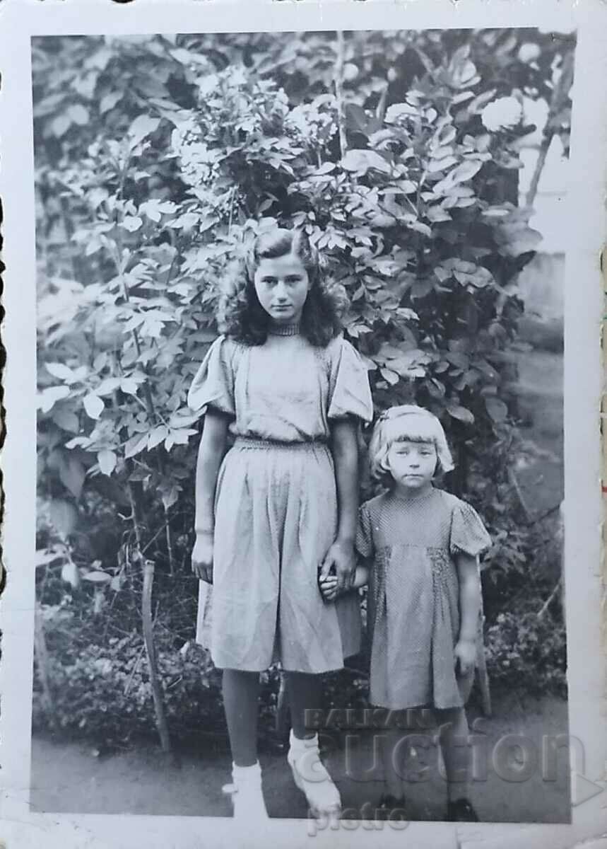 Bulgaria Old photo photograph - two sisters