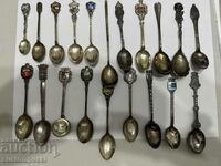 Collectible silver spoons. 43 pcs., 475.8 g. Sample 835