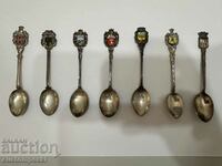Silver collectible spoons. 17 pcs., 168.82 g. 830, 835