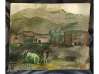 BZC-Ivan Filchev-vechi pictura in ulei-peisaj-semnata