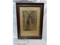 OLD BULGARIAN AUTHOR'S GRAPHIC ART