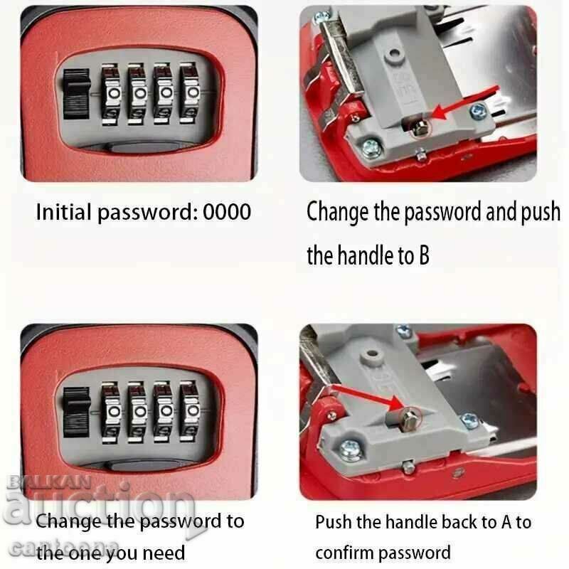 Key safe with 4 digit code for Airbnb/Booking.com/garage - 6 Key safe with 4 digit code for Airbnb/Booking.com/garage - 6