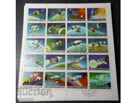 Fujairah 1972 "Cosmos", stamp/STO-sheet-20 stamps