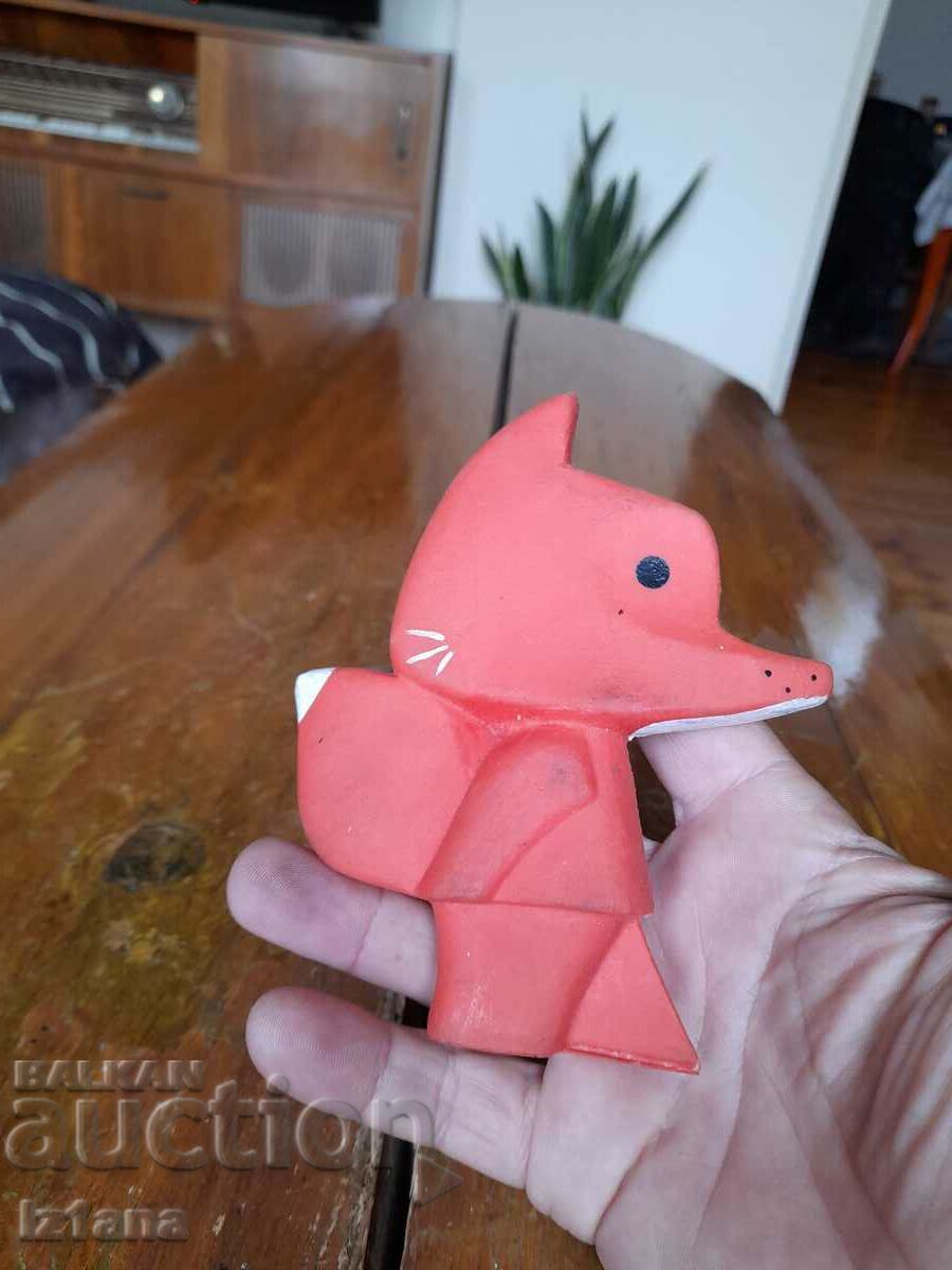 Auction Old rubber toy Fox Auction Old rubber toy Fox