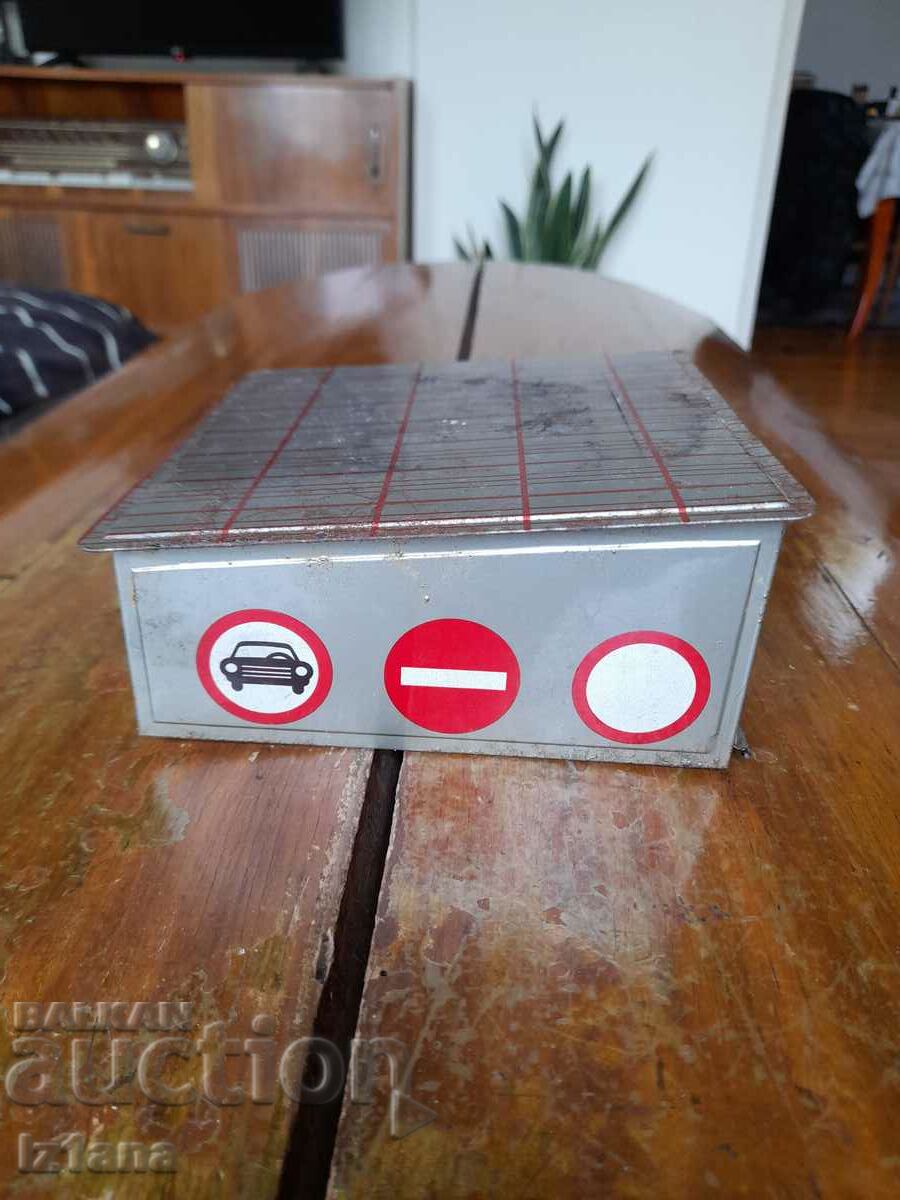 Auction Old Children's metal garage for strollers Auction Old Children's metal garage for strollers