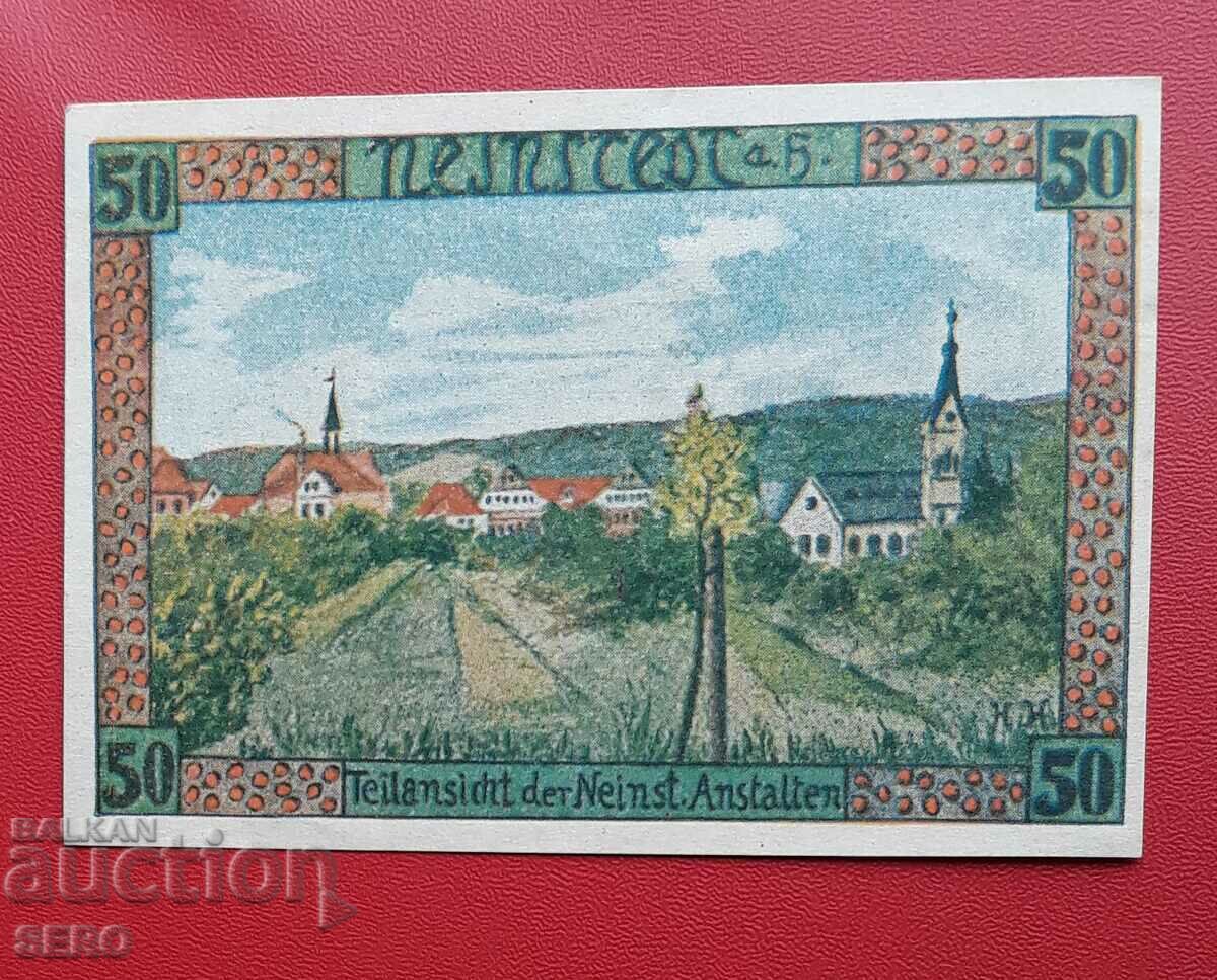 Banknote-Germany-Saxony-Neinstadt-50 pfennig 1921