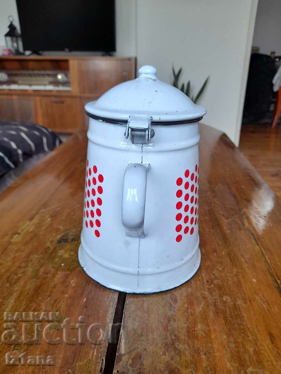 Old enamel teapot - 5 Old enamel teapot - 5