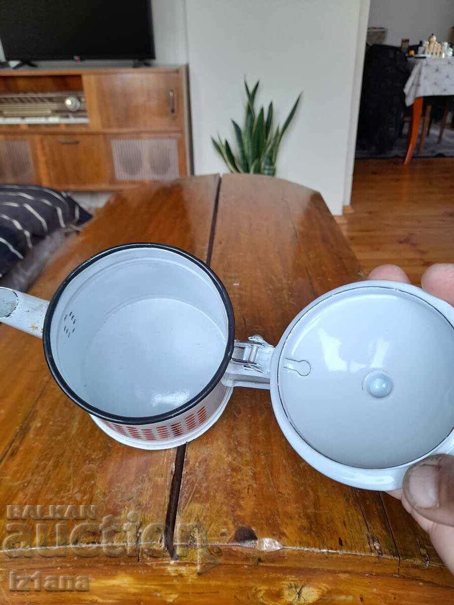 Old enamel teapot - 6 Old enamel teapot - 6
