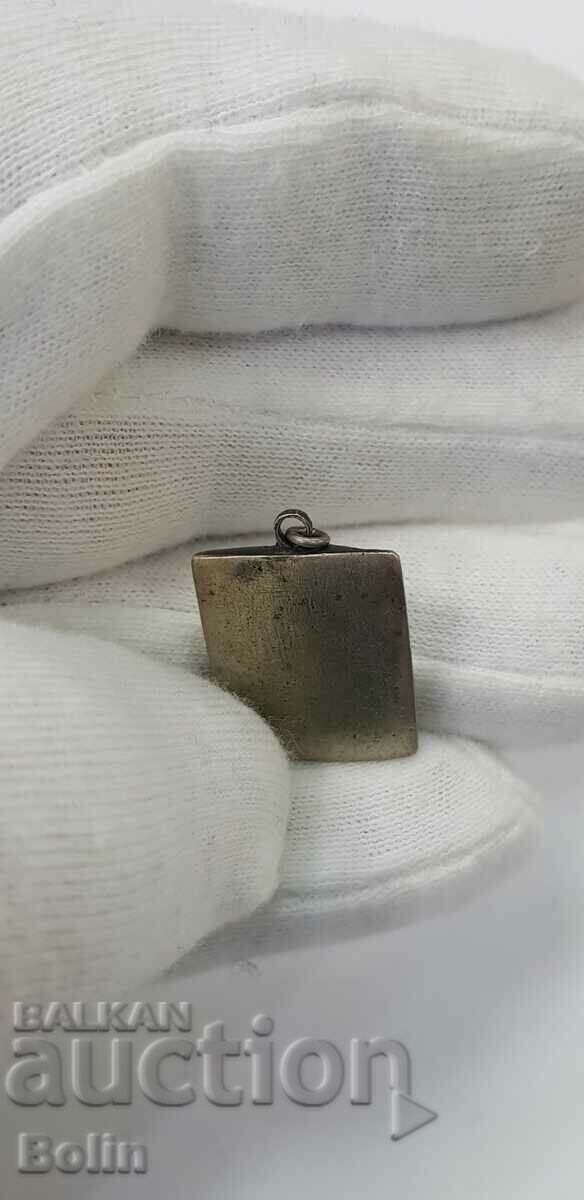 Рядка ранна възрожденска миниатюрна икона, медальон - 19 век - 6